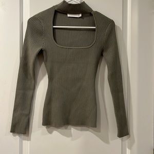 JONATHAN SIMKHAI open chest sweater